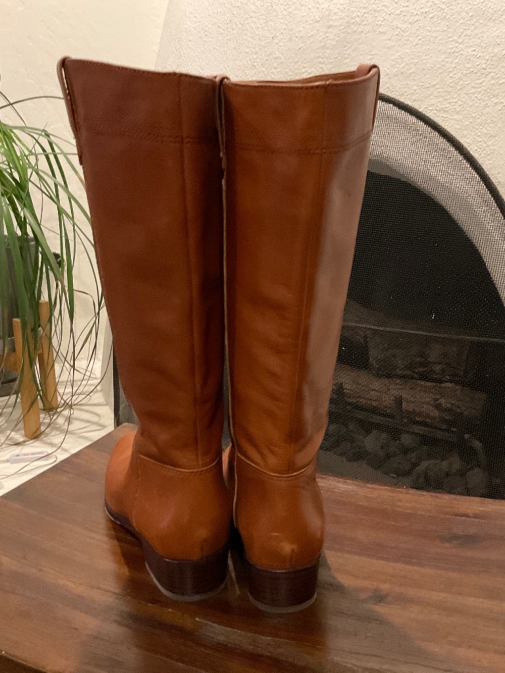 NWOT Veronica Beard Dwyer Knee Riding Boot Tan Size 6.5 Wide Calf - Picture 3 of 8
